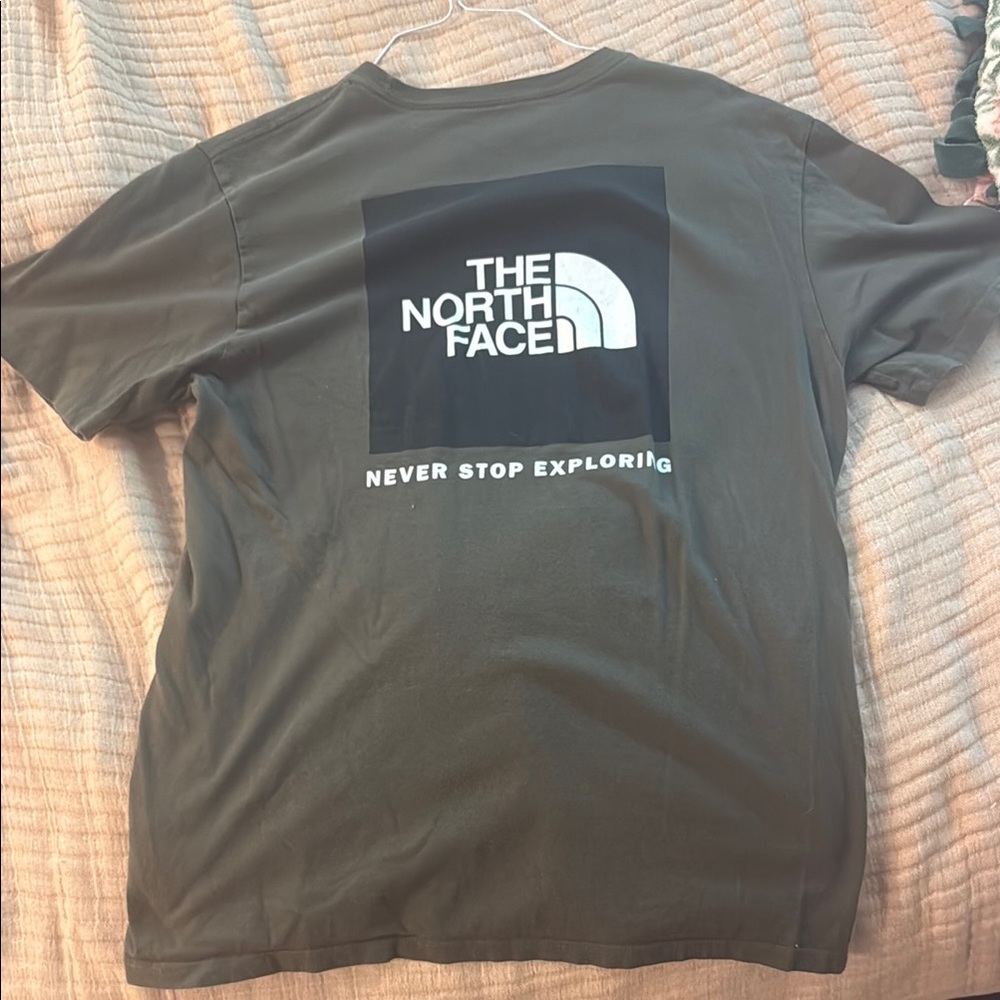 The North Face Green Short Sleeve Tee Iconic Logo